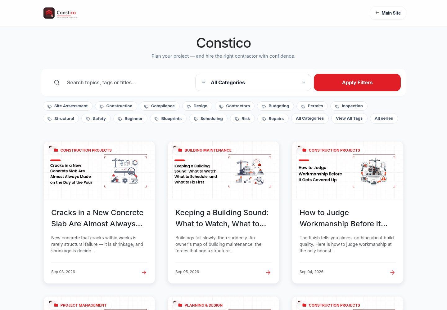 blog.constico.com, one of the blogs in our network